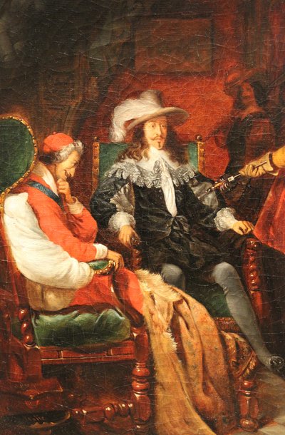 Cinq-Mars Returning His Sword to Louis XIII by Claudius Jacquand